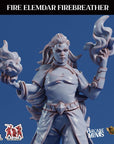 Fire Elemdar (Genasi) Firebreather - 3d Printed Miniature by Arcane Minis