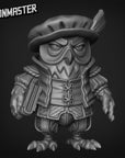 Owlfolk Scholar - 3d Printed Miniature Sculpted by Goon Master Games