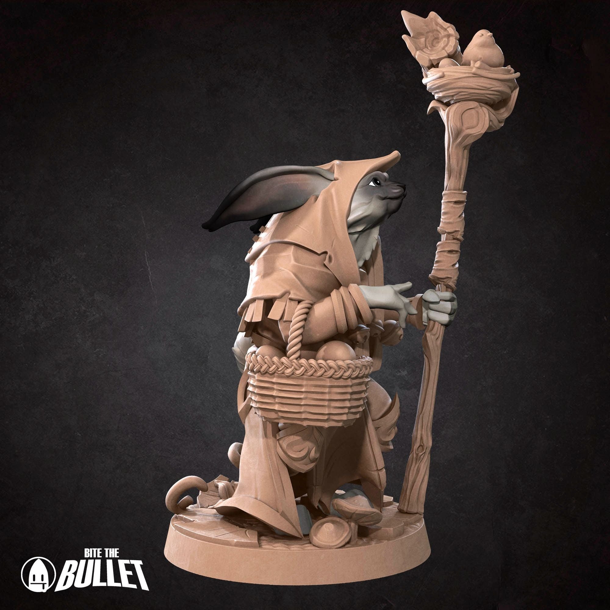 Harengon Druid - 3d Printed Miniature by Bite the Bullet