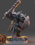 Goroth Warhowl - Ironmane Minotaurs of Emberhold - 3d Printed Miniature sculpted by Daybreak Miniatures