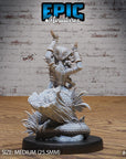 Naga Queen - 3d Printed Miniature Sculpted by Epic Miniatures