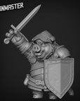 Pig Knight - 3d Printed Miniature by Goon Master Games