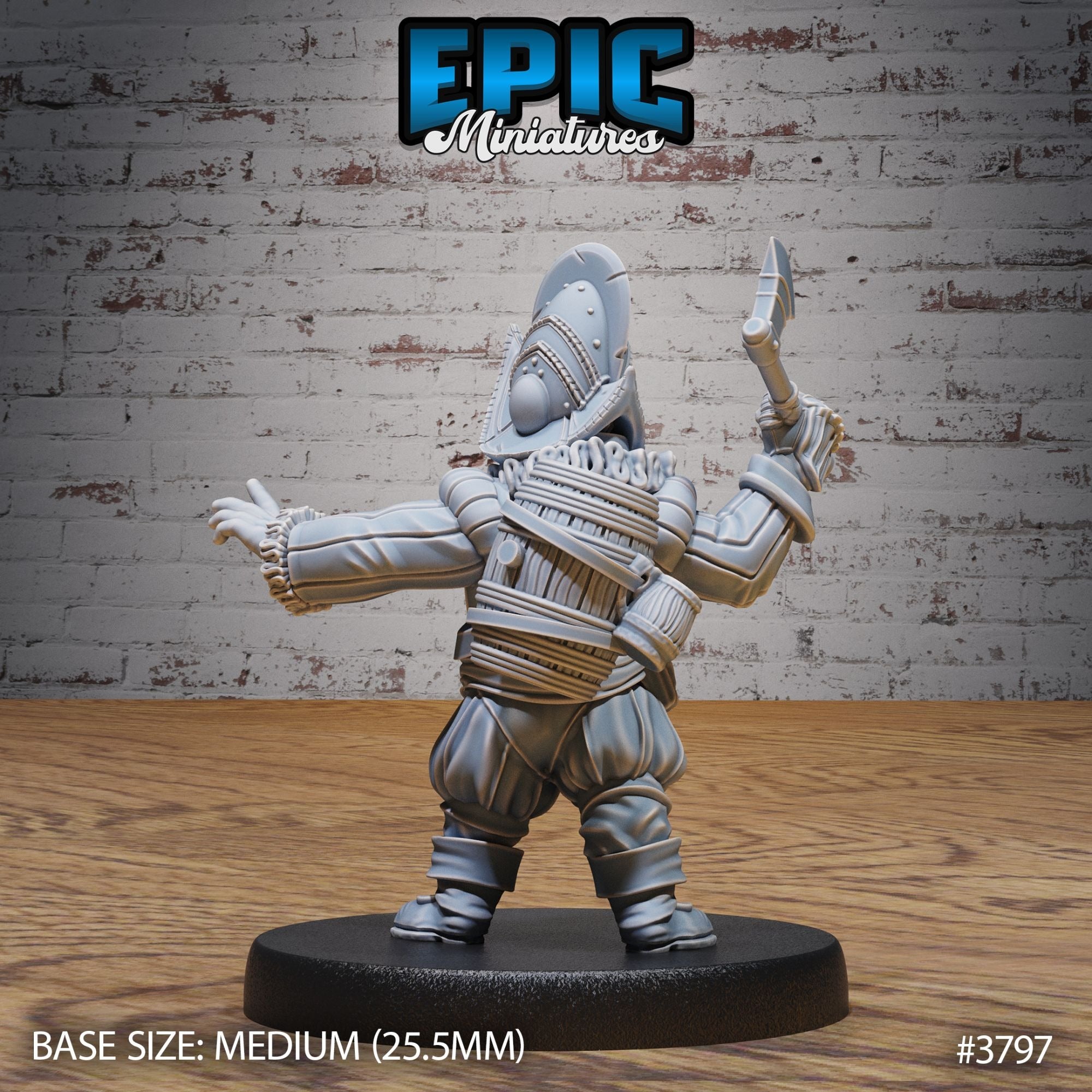 Dwarf Invader - 3d Printed by Epic Miniatures