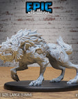 Undead Dire Wolf - 3d Printed by Epic Miniatures