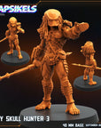 City Skull Hunter 34 - 3d Printed Miniature Sculpted by Papsikels Miniatures