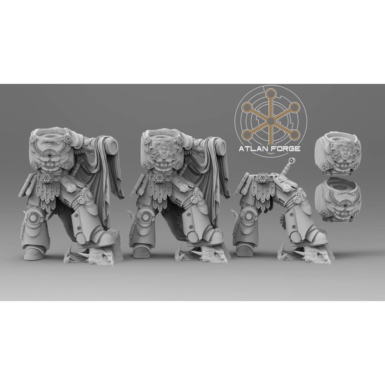 Minoan Mage - Modular Unit 3d Printed Miniature