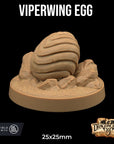 Viperwing Dragon Egg - 3d Printed Miniature by Dragon Trappers Lodge