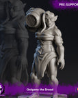 Orc / Half-Orc Adventurers - Caelitum Adventurers - 3d Printed Miniature by Blackcrest Miniatures