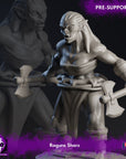 Orc / Half-Orc Adventurers - Caelitum Adventurers - 3d Printed Miniature by Blackcrest Miniatures