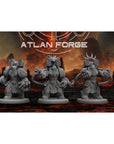 Dragon Aegis Incandescents - 3 Model Modular Unit 3d Printed Sculpted by Atlan Forge