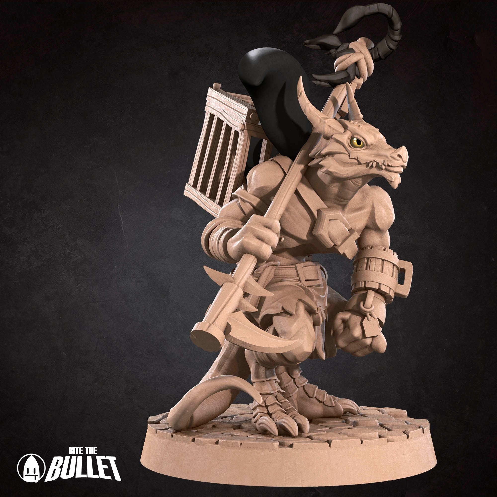 Kobold Inventor - Kobold DND - 3d Printed Miniature sculpted by Bite the Bullet