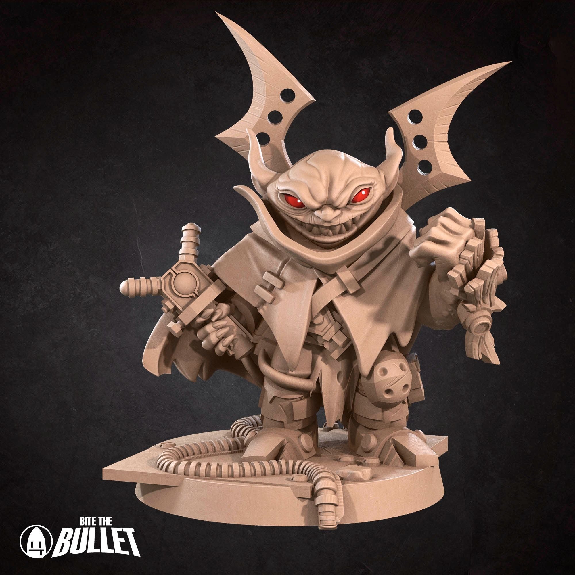 Space Goblin Vanguard - Bullet Galaxy - 3d Printed Miniature sculpted by Bite the Bullet
