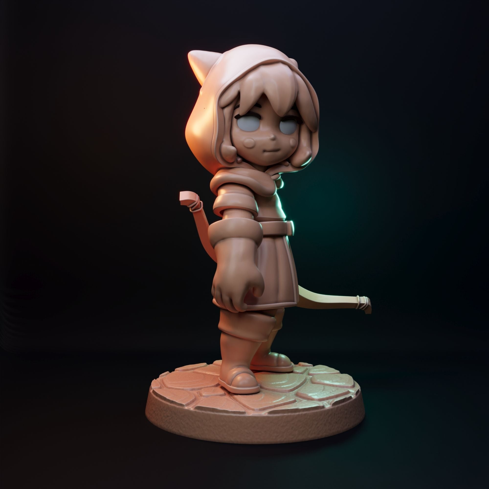 Little Winter Tail - 3d Printed Miniatures Sculpted by Flashzy