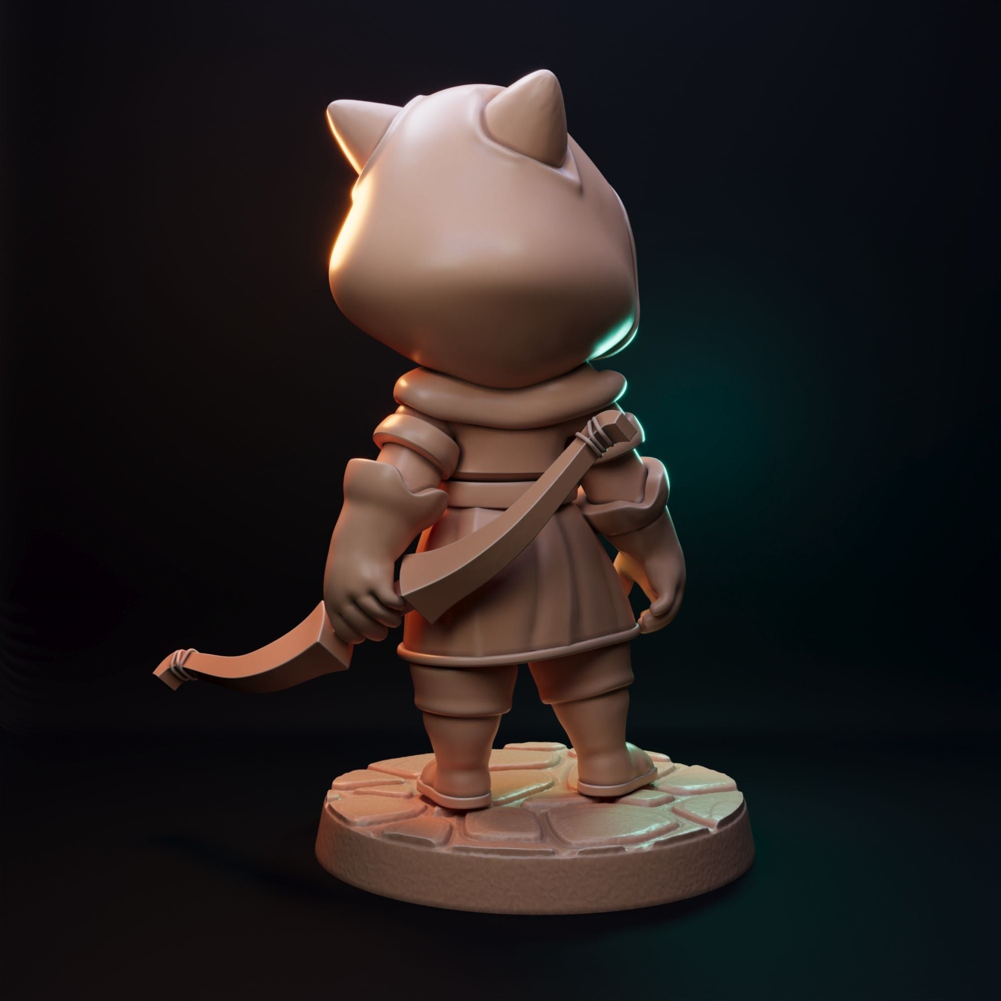 Little Winter Tail - 3d Printed Miniatures Sculpted by Flashzy