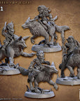 Mystic Fox Riders - 3d Printed Miniature sculpted by Artisan Guild