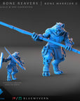 Bone Warriors - Bone Reavers - 3d Printed Miniature Sculpted by Blue Wyvern