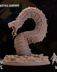 Quaketail Serpent - 3d Printed Miniature by Arcane Minis