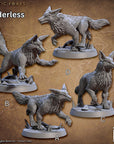 Mystic Fox Riders - 3d Printed Miniature sculpted by Artisan Guild