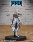 Armored Werewolf Female - 3d Printed Miniature Sculpted by Epic Miniatures