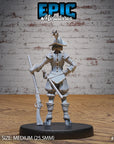 Young Conquistador Female - 3d Printed by Epic Miniatures