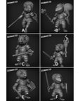 Squirrel Knight - 3d Printed Miniature Sculpted by Goon Master Games