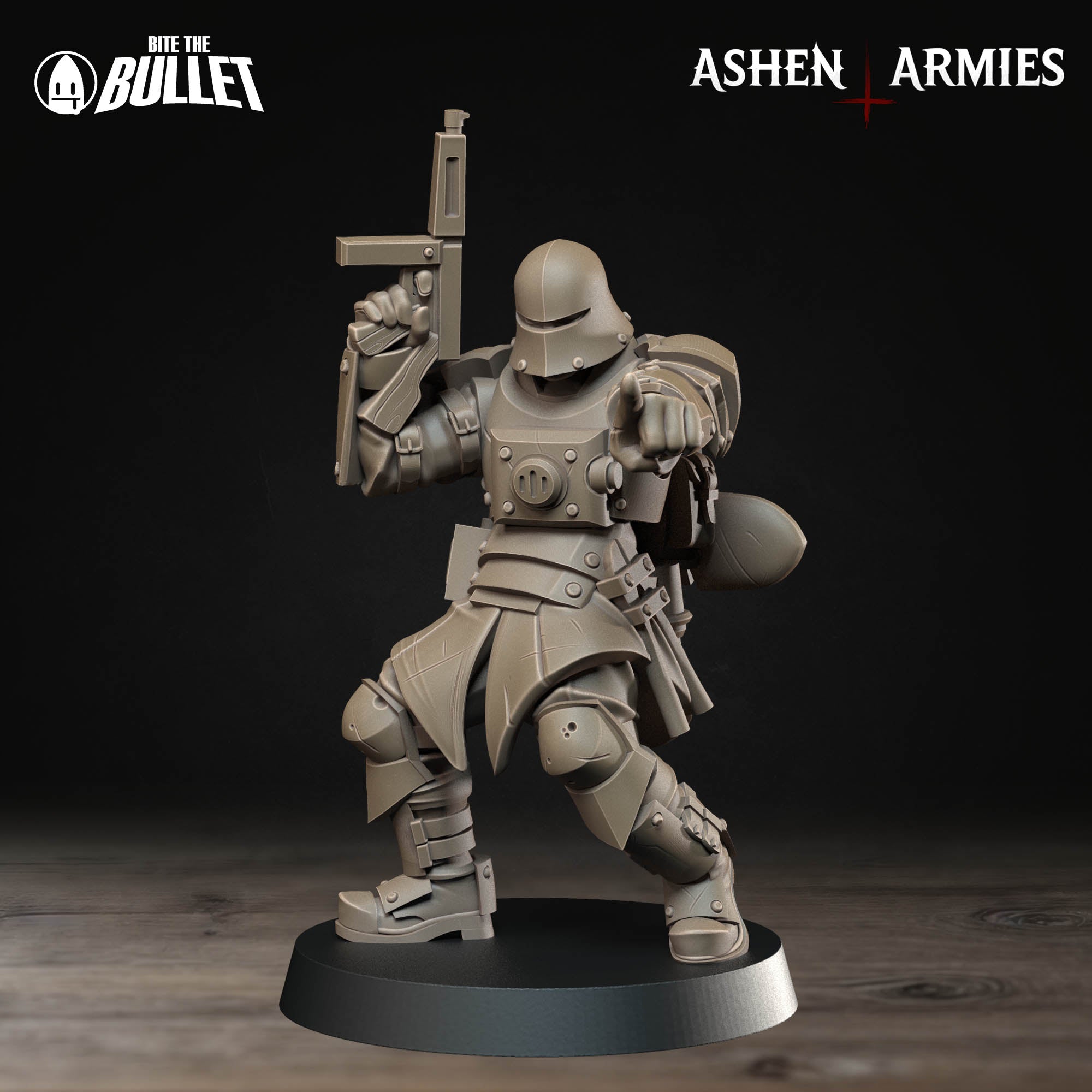 a toy figure of a soldier holding a gun