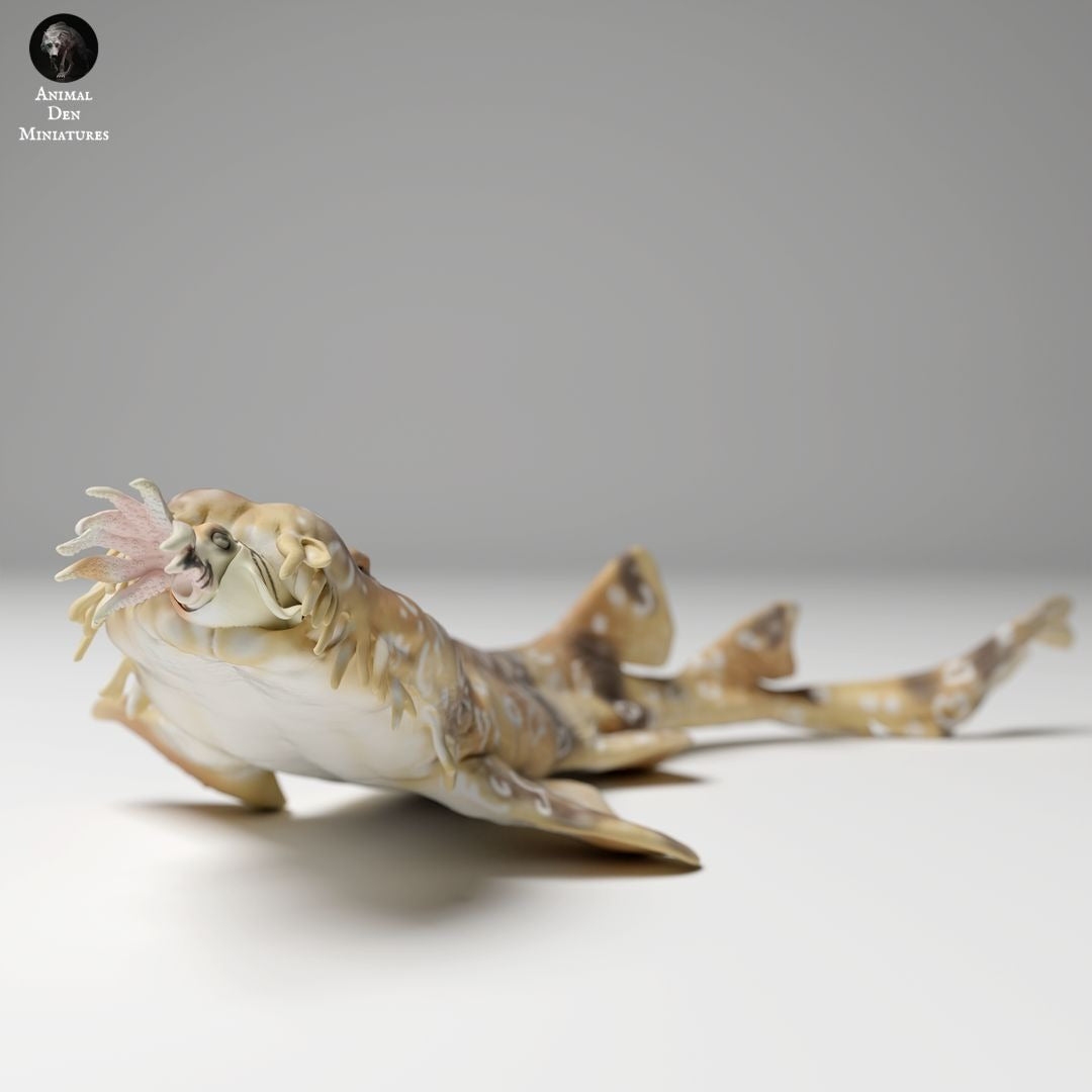 Spotted Wobbegong Shark - 3d Printed 1/24 Scale Miniature by Animal Den