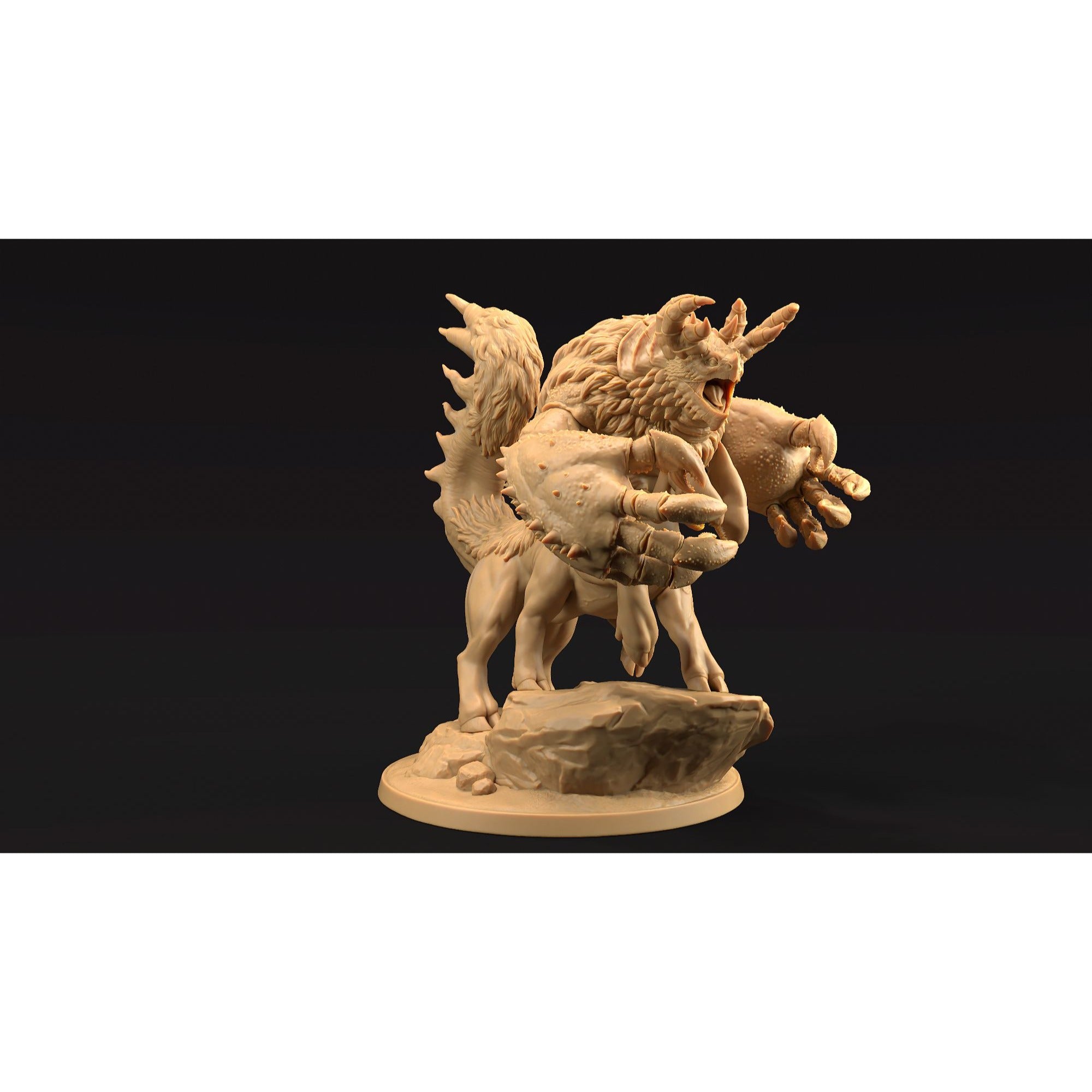 Chimerataur - 3d Printed Miniature by Dragon Trappers Lodge