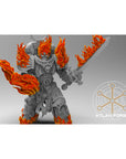 Hades Burning Legion - 5 Model Modular Unit 3d Printed Miniature