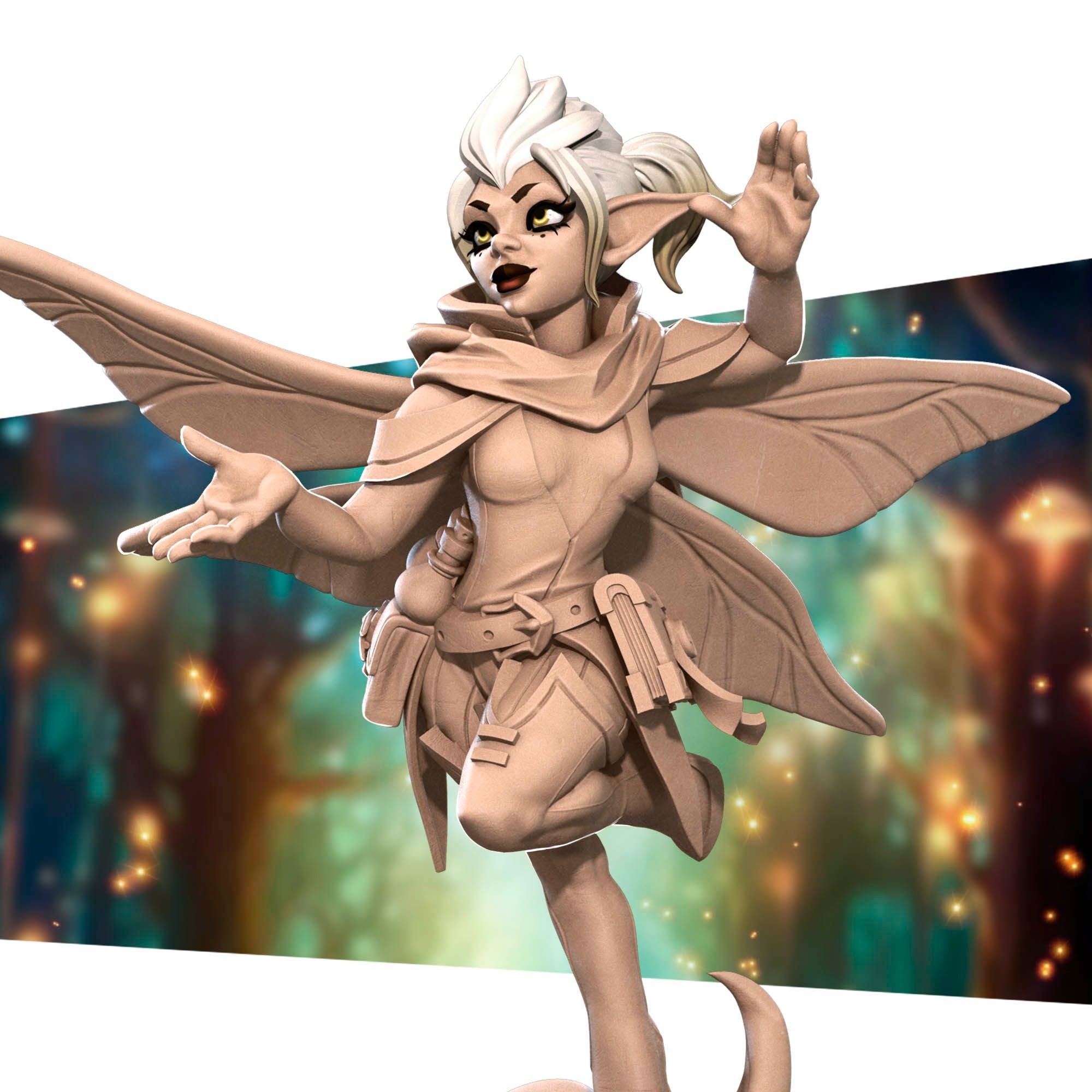 Pixie Cleric - Pixies - 3d Printed Miniature sculpted by Bite the Bullet