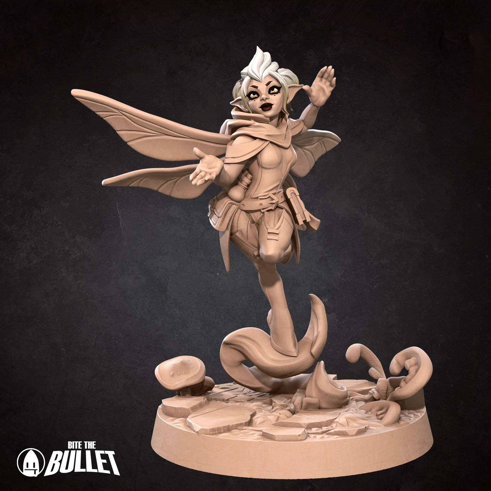 Pixie Cleric - Pixies - 3d Printed Miniature sculpted by Bite the Bullet