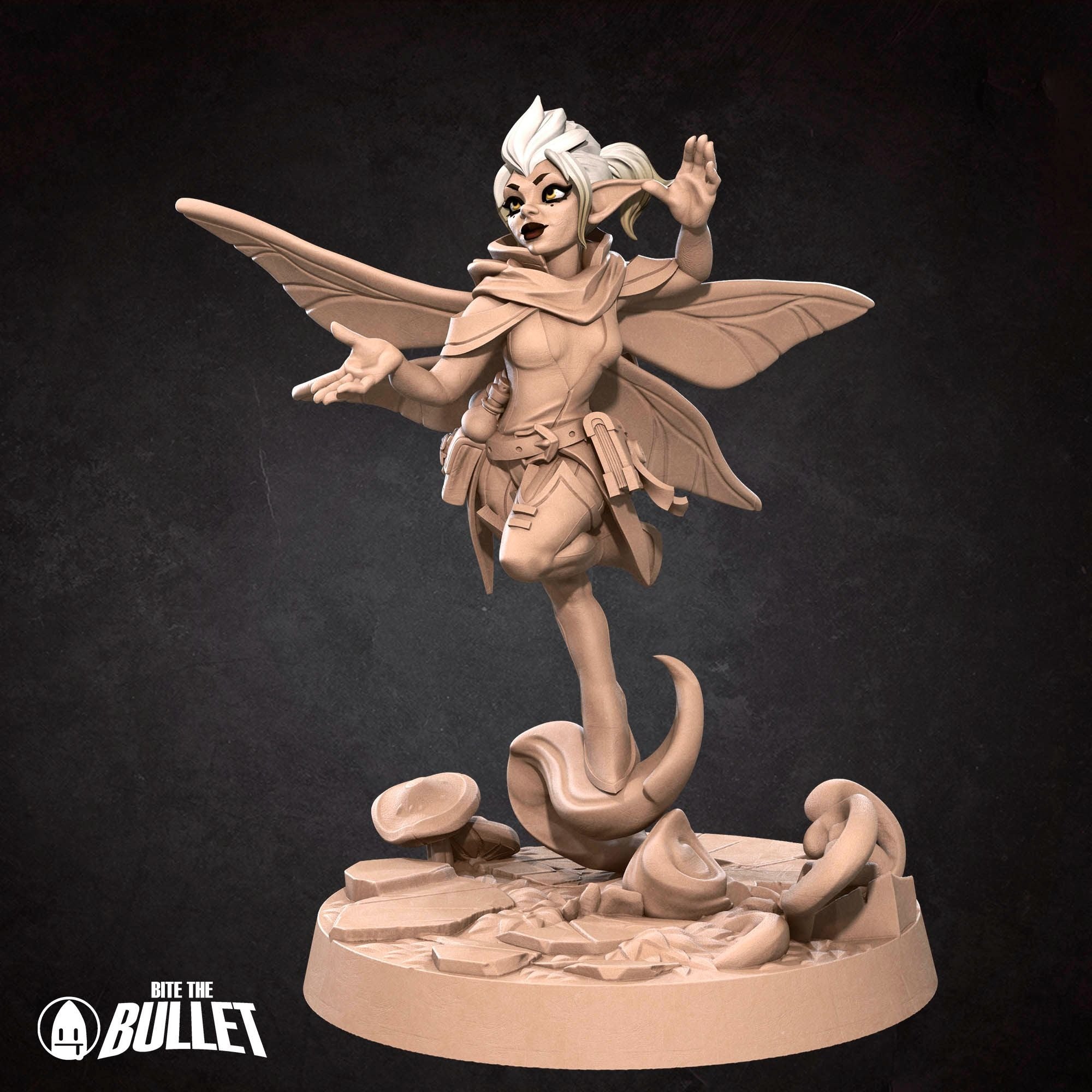 Pixie Cleric - Pixies - 3d Printed Miniature sculpted by Bite the Bullet