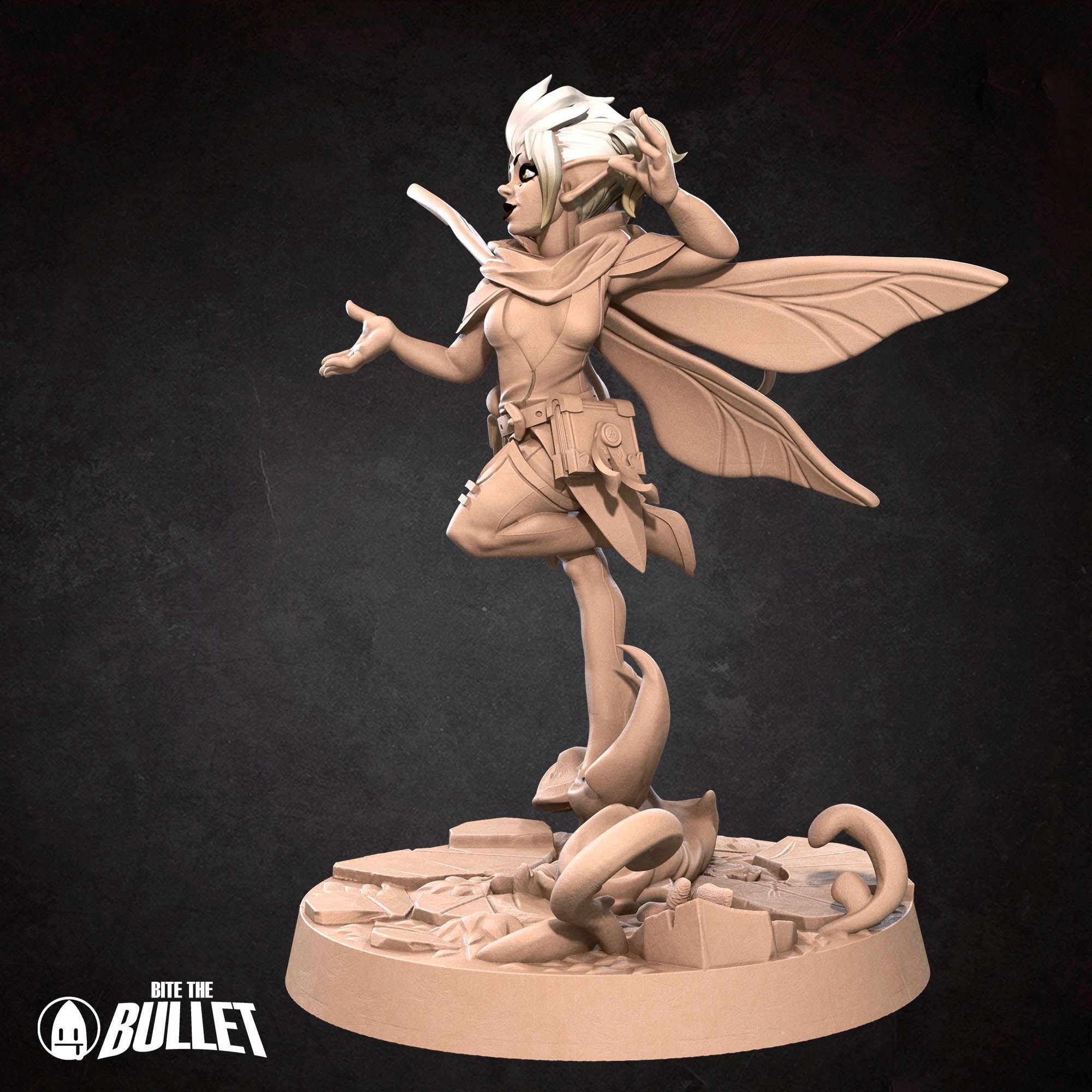 Pixie Cleric - Pixies - 3d Printed Miniature sculpted by Bite the Bullet