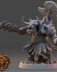 Tarnok Fleshtearer - Ironmane Minotaurs of Emberhold - 3d Printed Miniature sculpted by Daybreak Miniatures