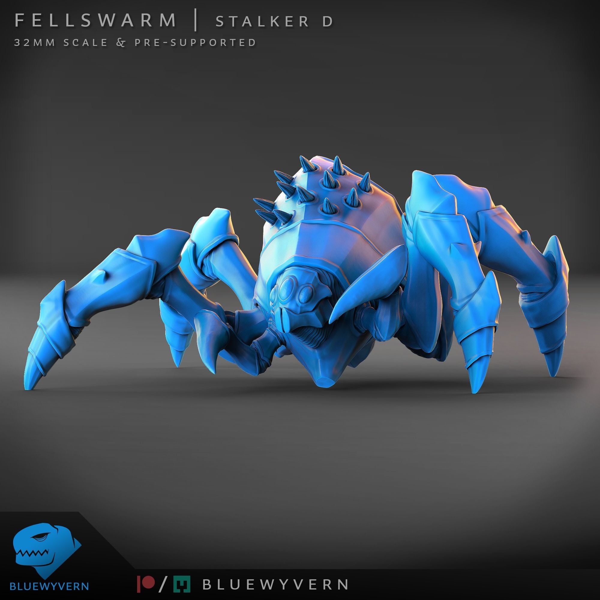 Stalker - Fellswarm - 3d Printed Miniature by Blue Wyvern