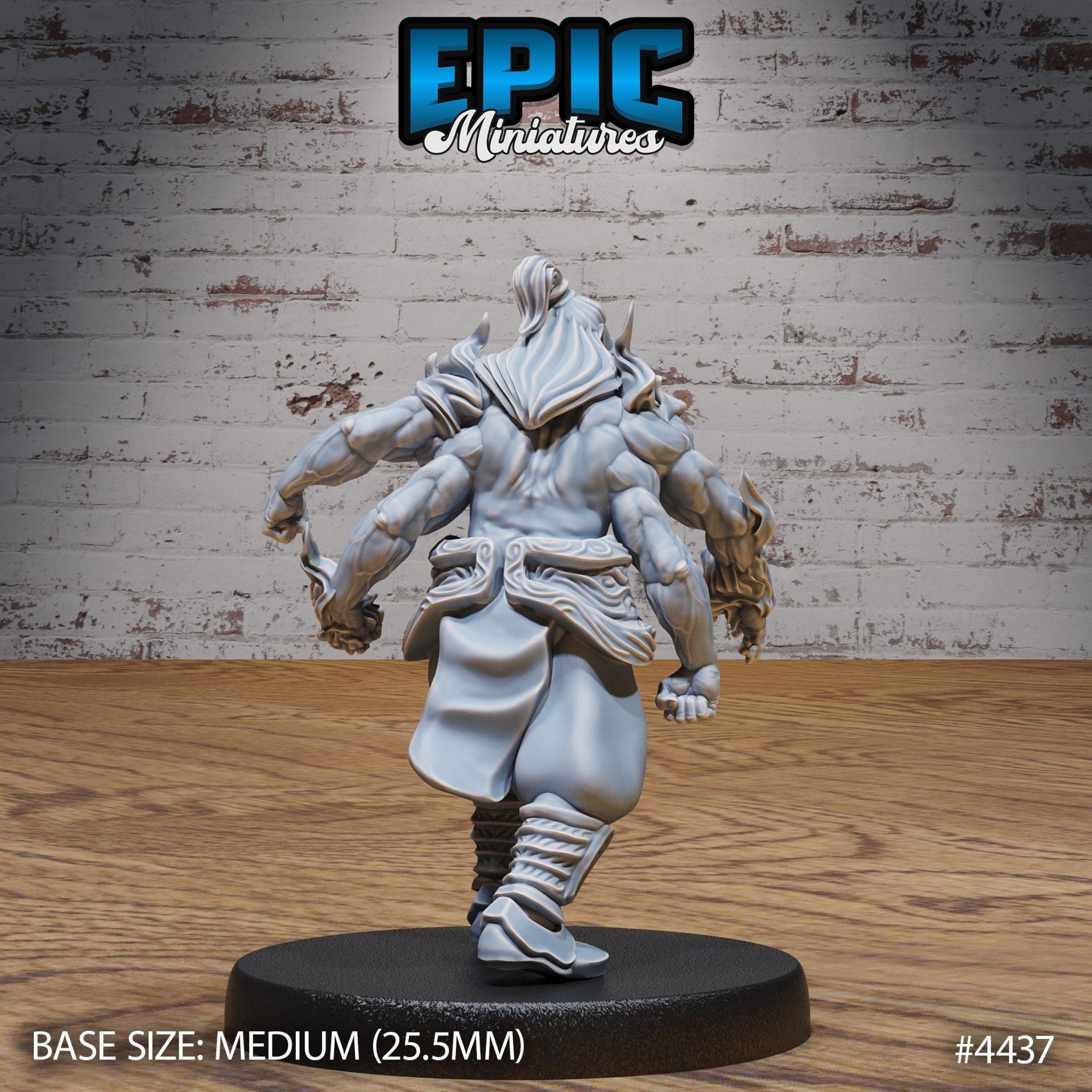 Rage Demon Asura - 3d Printed Miniature Sculpted by Epic Miniatures