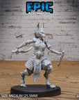 Jackalwere Female - 3d Printed Miniature Sculpted by Epic Miniatures