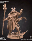 Tiefling Warlock - 3d Printed Miniature by Bite the Bullet