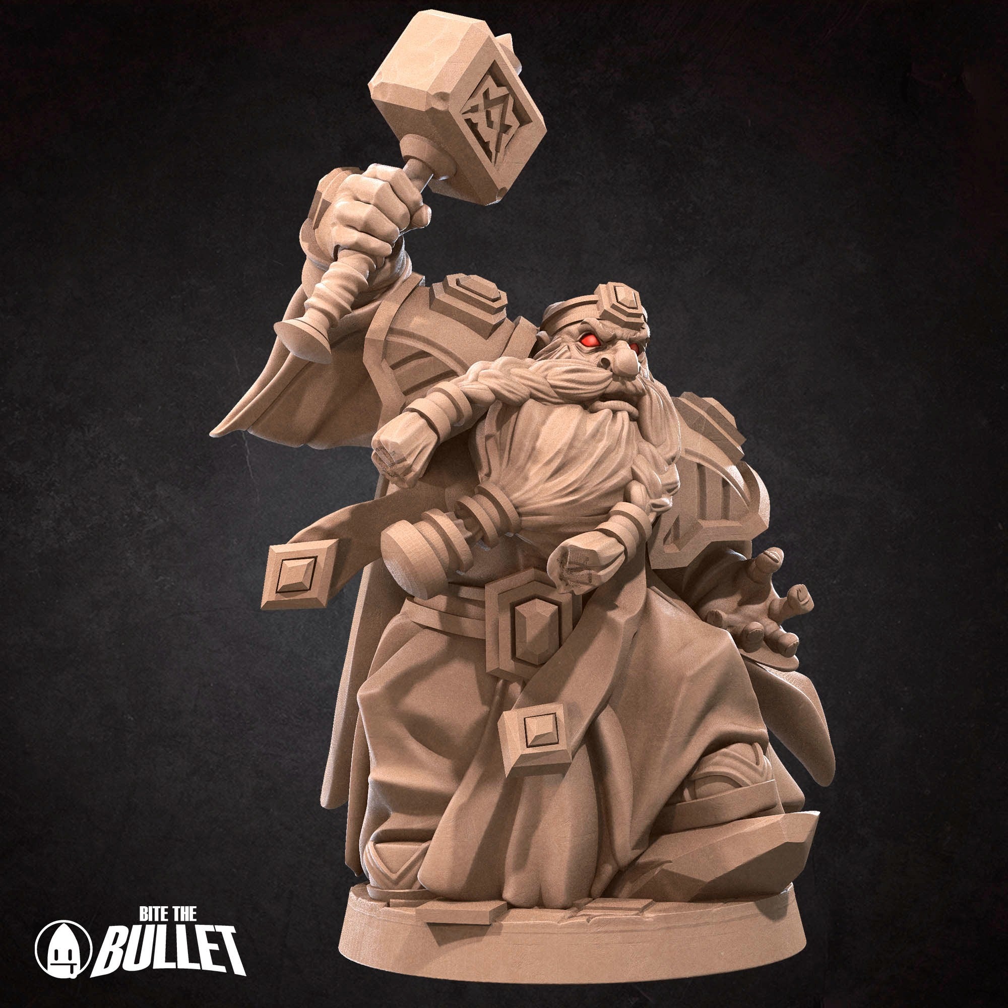 Dwarf Emperor - 3d Printed Miniature by Bite the Bullet