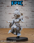 Female Dwarf Wind Mage - 3d Printed by Epic Miniatures