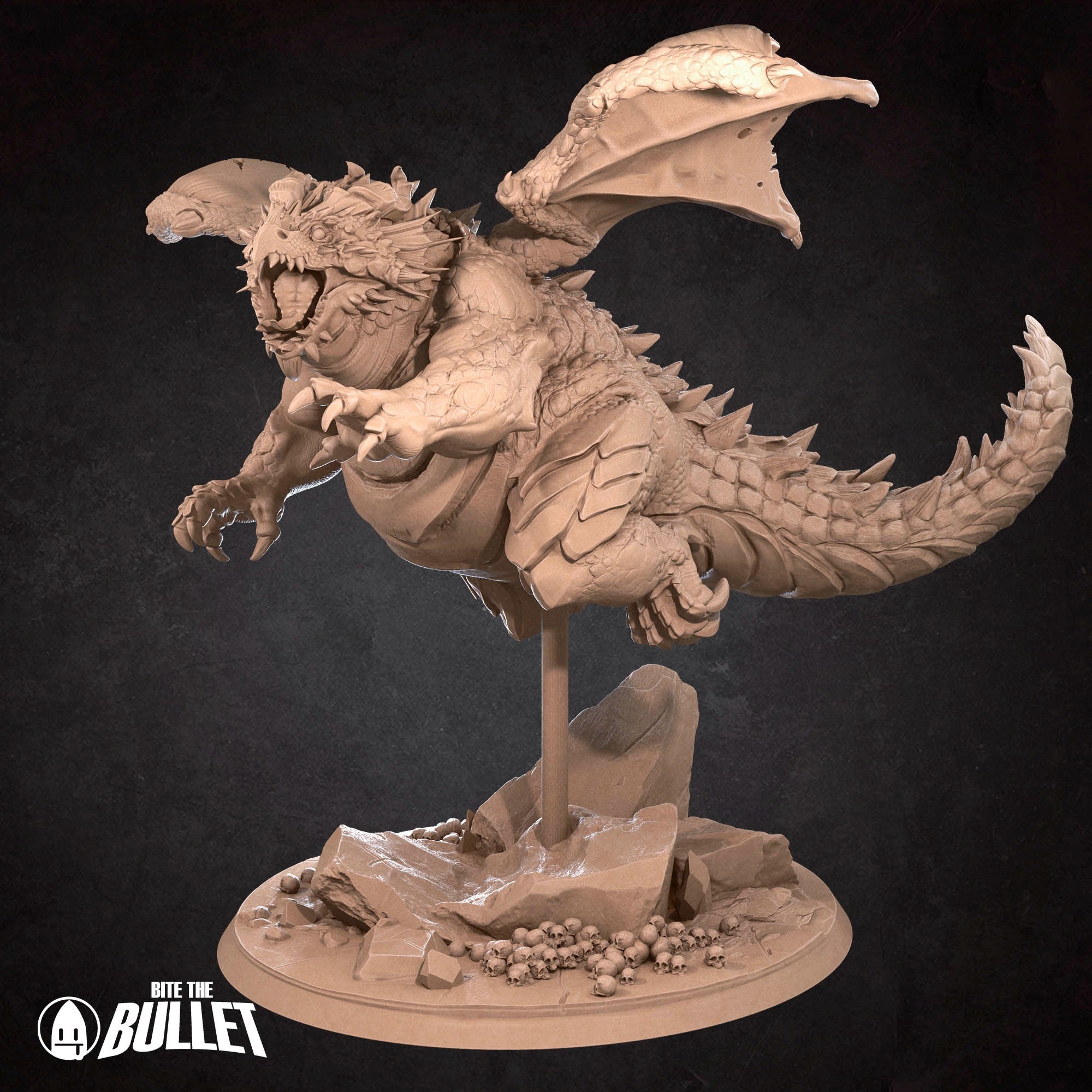 Chonky Dragon - 3d Printed Miniature sculpted by Bite the Bullet