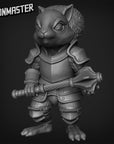 Squirrel Knight - 3d Printed Miniature Sculpted by Goon Master Games