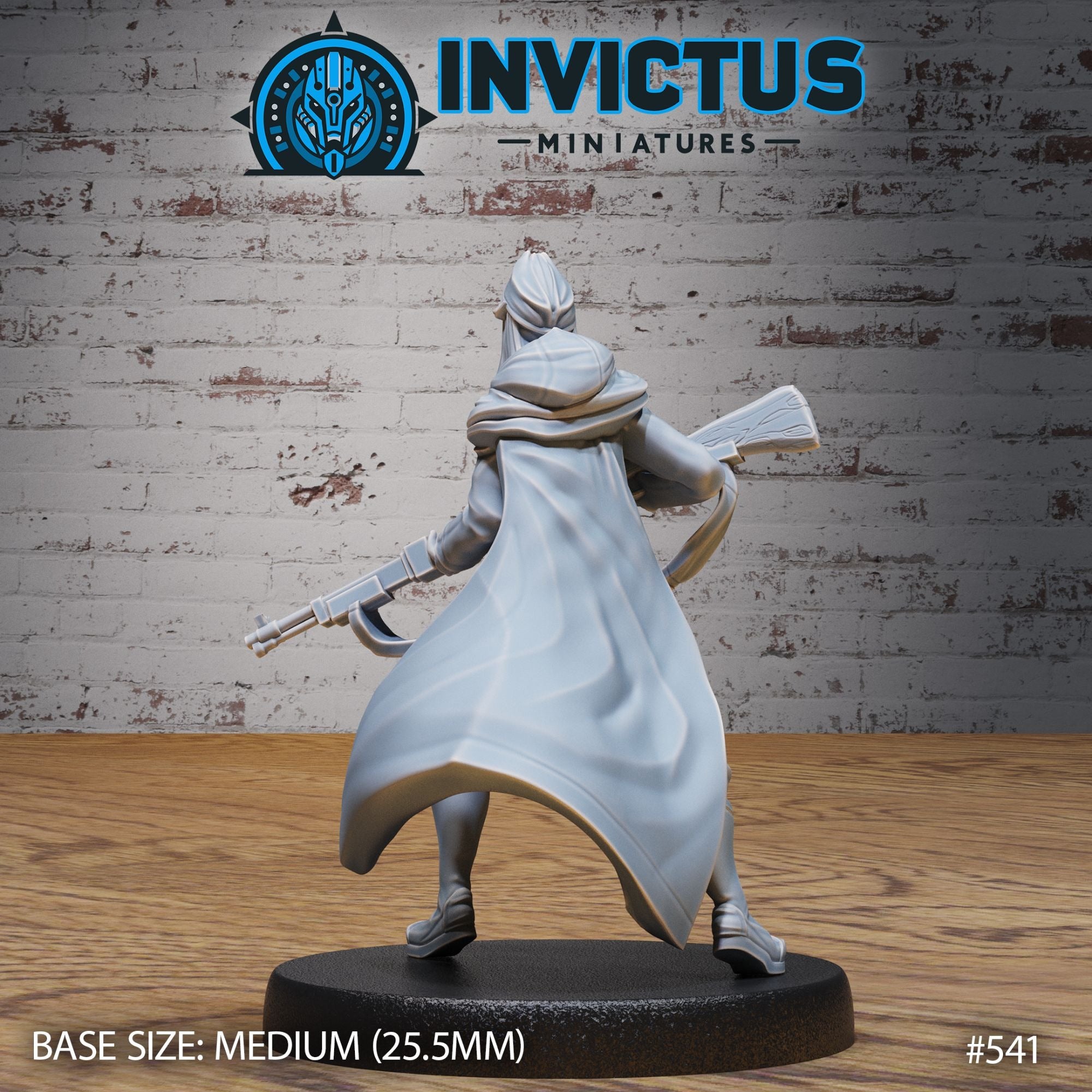 Female Soldier - 3d Printed Miniature Sculpted by Invictus Miniatures