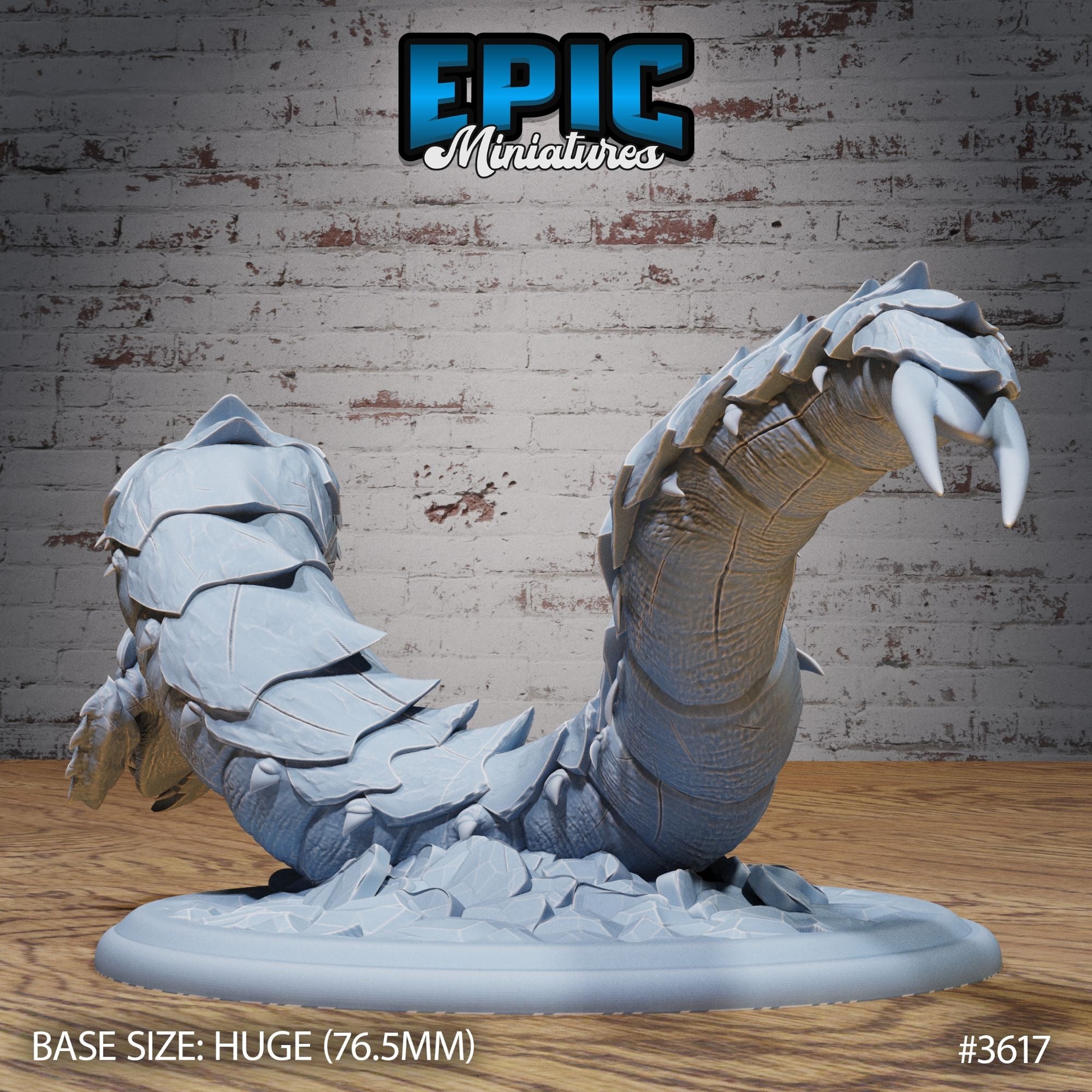 Frost Worm - 3d Printed by Epic Miniatures