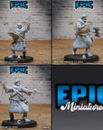 Medieval Cleric Monk - 3d Printed Miniature Sculpted by Epic Miniatures