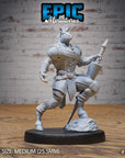 Horse Folk Knight - 3d Printed by Epic Miniatures