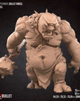 Cave Troll - Bullet Rings - 3d Printed Miniature by Bite the Bullet