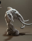 African Bush Elephant - 3d Printed Bust by Animal Den