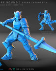 BlueWyvern - Azure Bound - 3d Printed Miniature by Blue Wyvern