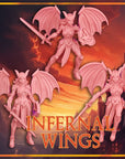 Infernal Valkyries - 3d Printed Miniature Sculpted by Saga Miniatures